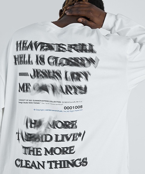 【Harsh and Cruel】Logo Graphic Art Print A Top HX211010044 【Harsh and Cruel】Logo Graphic Art Print A Top HX211010044