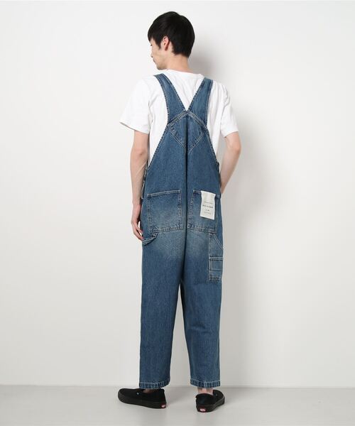 BACK NUMBER(バックナンバー)の「【BACK NUMBER】和紙デニムオーバーオール(サロペット/オーバーオール・メンズ・ライトインディゴブルー・M/S/L)」の3枚目の写真