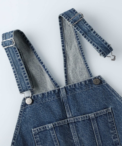 BACK NUMBER(バックナンバー)の「【BACK NUMBER】和紙デニムオーバーオール(サロペット/オーバーオール・メンズ・ライトインディゴブルー・M/S/L)」の4枚目の写真