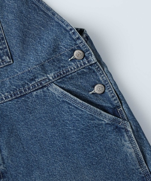 BACK NUMBER(バックナンバー)の「【BACK NUMBER】和紙デニムオーバーオール(サロペット/オーバーオール・メンズ・ライトインディゴブルー・M/S/L)」の5枚目の写真