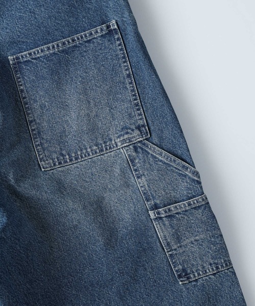 BACK NUMBER(バックナンバー)の「【BACK NUMBER】和紙デニムオーバーオール(サロペット/オーバーオール・メンズ・ライトインディゴブルー・M/S/L)」の10枚目の写真