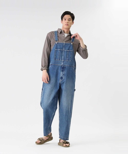 BACK NUMBER(バックナンバー)の「【BACK NUMBER】和紙デニムオーバーオール(サロペット/オーバーオール・メンズ・ライトインディゴブルー・M/S/L)」の18枚目の写真