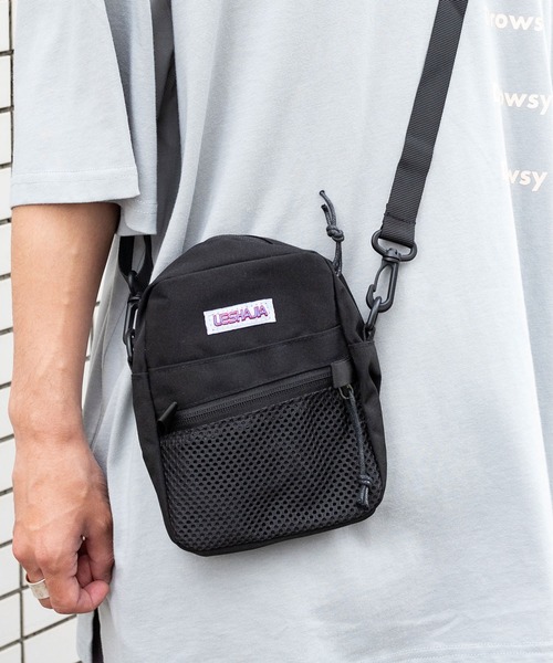 PairPair（ペアペア）の「メッシュコンパクトショルダー（ショルダーバッグ・レディース・ホワイト/ブラック・FREE）」の2枚目の写真