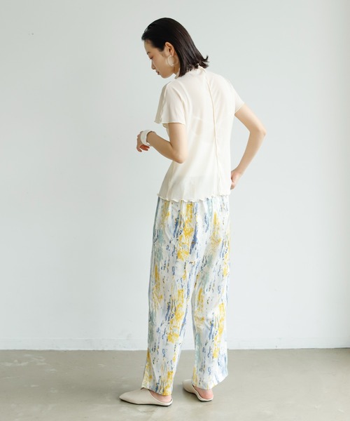 Birthday room（バースデイルーム）の「フレンチ袖シアータートル（Tシャツ/カットソー・レディース・アイボリー/ライトブルー/オレンジ・FREE）」の8枚目の写真