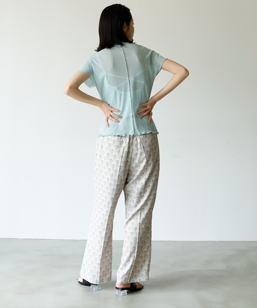 Birthday room（バースデイルーム）の「フレンチ袖シアータートル（Tシャツ/カットソー・レディース・アイボリー/ライトブルー/オレンジ・FREE）」の19枚目の写真