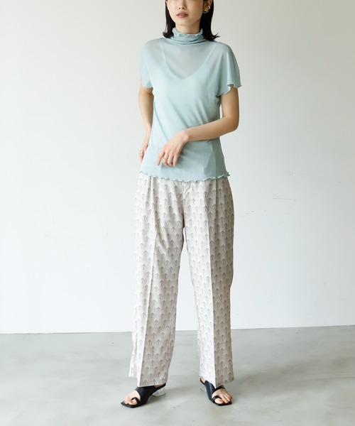 Birthday room（バースデイルーム）の「フレンチ袖シアータートル（Tシャツ/カットソー・レディース・アイボリー/ライトブルー/オレンジ・FREE）」の21枚目の写真