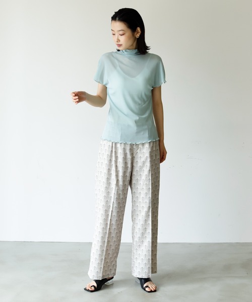 Birthday room（バースデイルーム）の「フレンチ袖シアータートル（Tシャツ/カットソー・レディース・アイボリー/ライトブルー/オレンジ・FREE）」の22枚目の写真