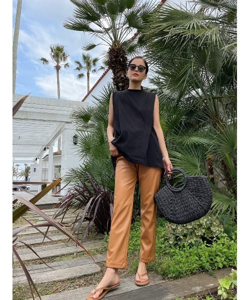 TRUNC（トランクエイティーエイト）の「Side Tack Design TOPS（その他トップス・レディース・ブラック/アイボリー/ブラウン・FREE）」の6枚目の写真