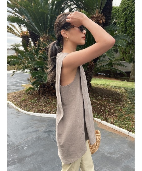 TRUNC（トランクエイティーエイト）の「Side Tack Design TOPS（その他トップス・レディース・ブラック/アイボリー/ブラウン・FREE）」の19枚目の写真