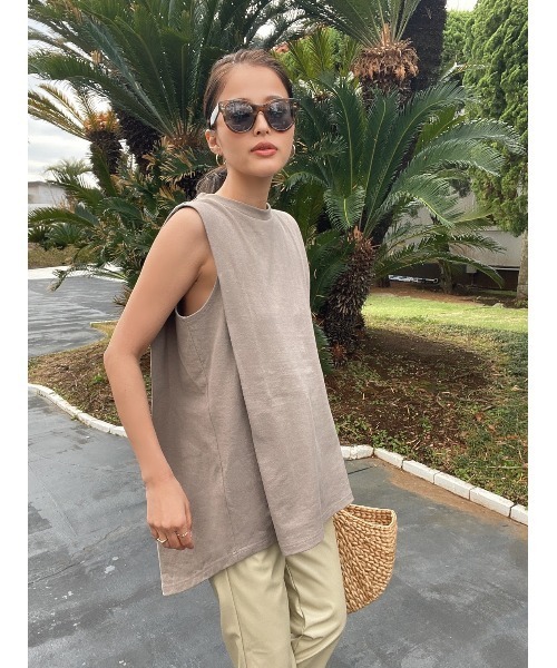 TRUNC（トランクエイティーエイト）の「Side Tack Design TOPS（その他トップス・レディース・ブラック/アイボリー/ブラウン・FREE）」の20枚目の写真