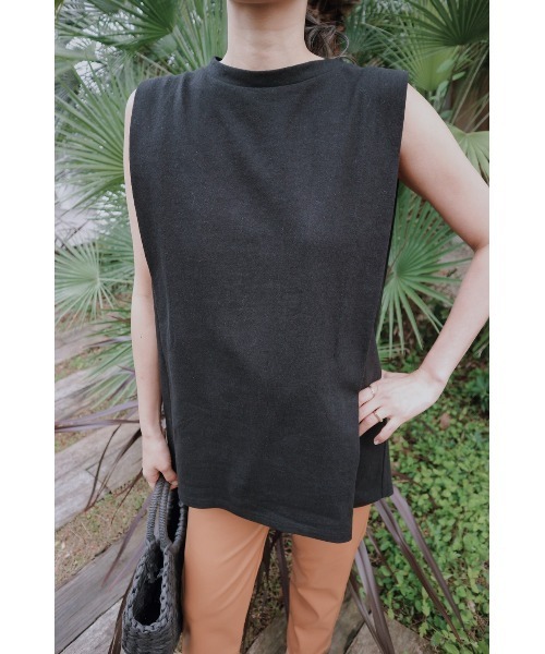 TRUNC（トランクエイティーエイト）の「Side Tack Design TOPS（その他トップス・レディース・ブラック/アイボリー/ブラウン・FREE）」の9枚目の写真