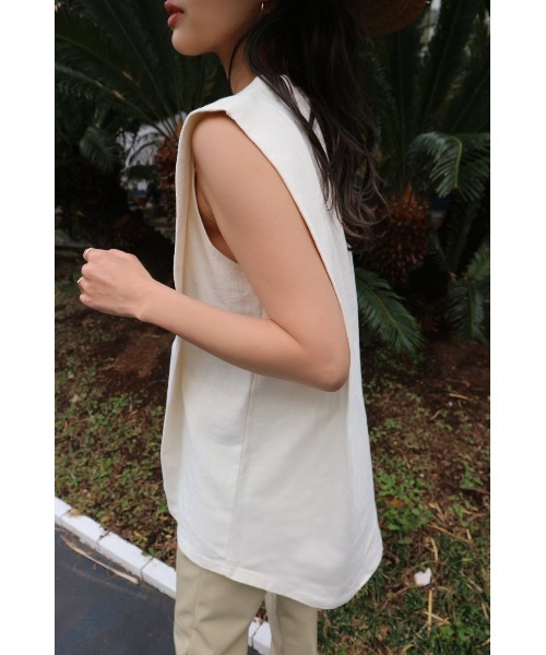 TRUNC（トランクエイティーエイト）の「Side Tack Design TOPS（その他トップス・レディース・ブラック/アイボリー/ブラウン・FREE）」の15枚目の写真