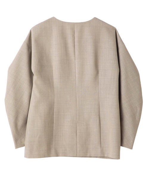 SEA（シー）の「ウール カーブスリーブ ジャケット プルオーバー（テーラードジャケット・レディース・ブラック/ベージュ/ブラウン・ONE SIZE）」の17枚目の写真