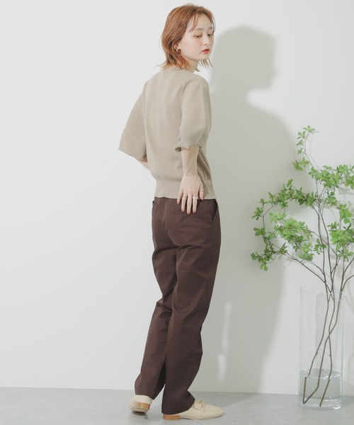 SENSE OF PLACE by URBAN RESEARCH（センスオブプレイスバイアーバンリサーチ）の「ストレートチノパンツ（チノパンツ・レディース・ブラウン/ネイビー/ベージュ・MEDIUM/SMALL）」の6枚目の写真