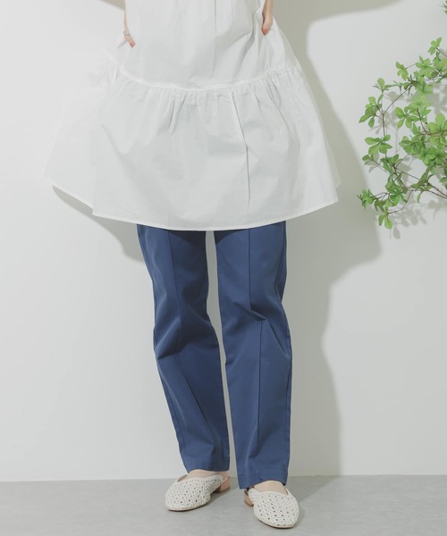 SENSE OF PLACE by URBAN RESEARCH（センスオブプレイスバイアーバンリサーチ）の「ストレートチノパンツ（チノパンツ・レディース・ブラウン/ネイビー/ベージュ・MEDIUM/SMALL）」の7枚目の写真