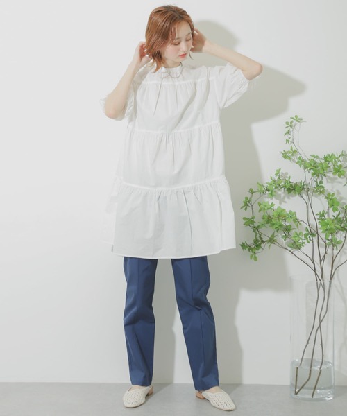 SENSE OF PLACE by URBAN RESEARCH（センスオブプレイスバイアーバンリサーチ）の「ストレートチノパンツ（チノパンツ・レディース・ブラウン/ネイビー/ベージュ・MEDIUM/SMALL）」の10枚目の写真