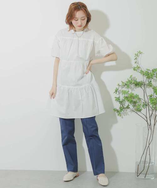 SENSE OF PLACE by URBAN RESEARCH（センスオブプレイスバイアーバンリサーチ）の「ストレートチノパンツ（チノパンツ・レディース・ブラウン/ネイビー/ベージュ・MEDIUM/SMALL）」の11枚目の写真