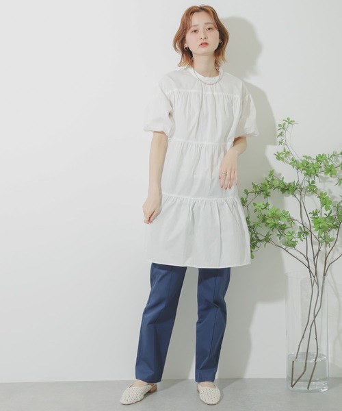 SENSE OF PLACE by URBAN RESEARCH（センスオブプレイスバイアーバンリサーチ）の「ストレートチノパンツ（チノパンツ・レディース・ブラウン/ネイビー/ベージュ・MEDIUM/SMALL）」の12枚目の写真