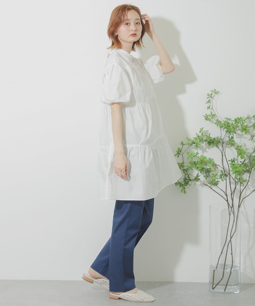 SENSE OF PLACE by URBAN RESEARCH（センスオブプレイスバイアーバンリサーチ）の「ストレートチノパンツ（チノパンツ・レディース・ブラウン/ネイビー/ベージュ・MEDIUM/SMALL）」の14枚目の写真