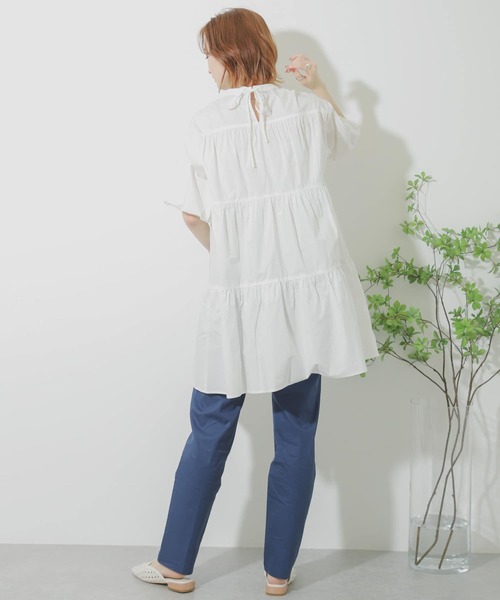 SENSE OF PLACE by URBAN RESEARCH（センスオブプレイスバイアーバンリサーチ）の「ストレートチノパンツ（チノパンツ・レディース・ブラウン/ネイビー/ベージュ・MEDIUM/SMALL）」の15枚目の写真