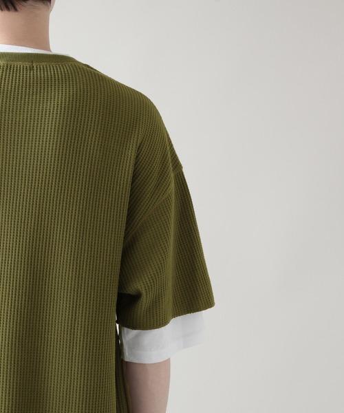 RAGEBLUE(レイジブルー)の「<ワッフルT×無地Tセット>ワッフルレイヤードTシャツ/5分袖/952953(Tシャツ/カットソー・メンズ・ライトブルー/オリーブ/その他19/ベージュ系その他2・MEDIUM/LARGE)」の19枚目の写真