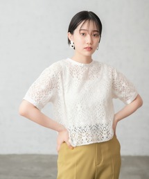 PAGEBOY | ショートレースプルオーバー(シャツ/ブラウス)