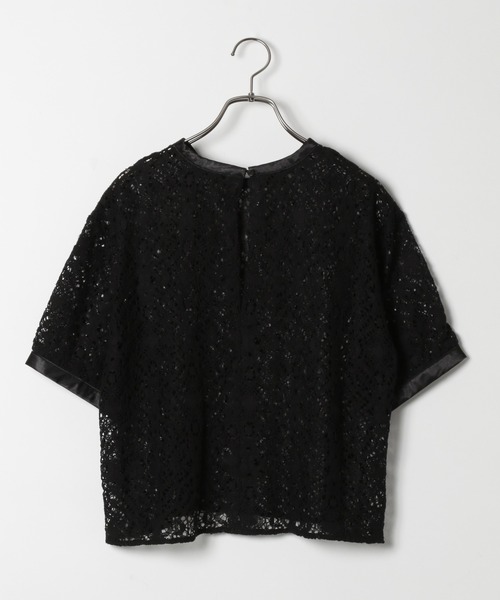 PAGEBOY（ページボーイ）の「ショートレースプルオーバー（シャツ/ブラウス・レディース・ブラック/オフホワイト・FREE）」の6枚目の写真