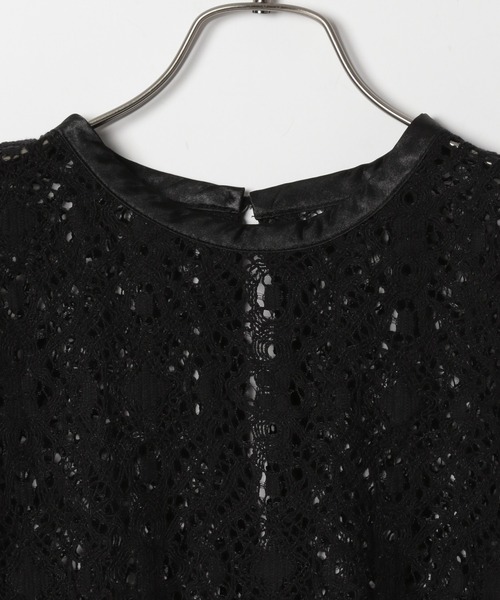 PAGEBOY（ページボーイ）の「ショートレースプルオーバー（シャツ/ブラウス・レディース・ブラック/オフホワイト・FREE）」の7枚目の写真