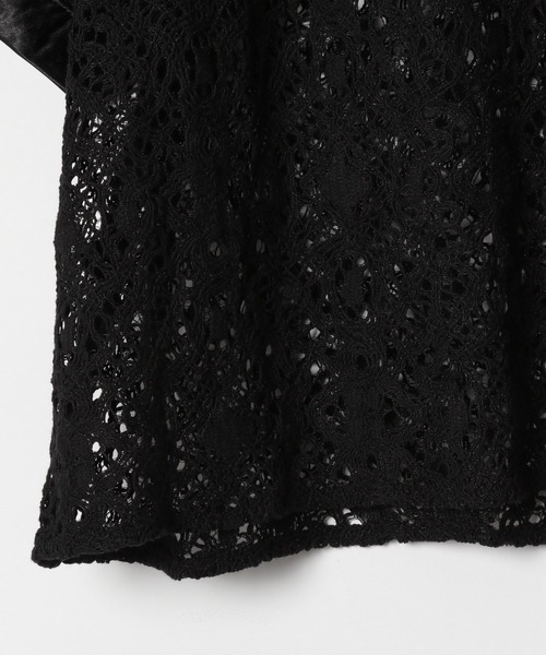 PAGEBOY（ページボーイ）の「ショートレースプルオーバー（シャツ/ブラウス・レディース・ブラック/オフホワイト・FREE）」の10枚目の写真