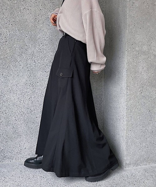 PAGEBOY（ページボーイ）の「サイドバックルキリカエスカート（スカート・レディース・ブラック/ブラウン系その他・FREE）」の3枚目の写真