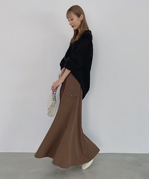 PAGEBOY（ページボーイ）の「サイドバックルキリカエスカート（スカート・レディース・ブラック/ブラウン系その他・FREE）」の9枚目の写真