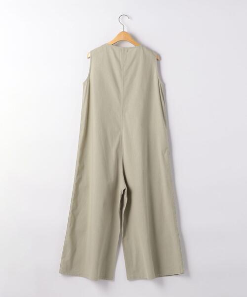 green label relaxing(グリーンレーベルリラクシング)の「【ジュニア】TJ GLR 刺繍 サロペット(つなぎ/オールインワン・キッズ・モカ/オリーブ・155cm/145cm)」の9枚目の写真