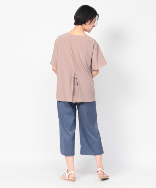 fleur by mint breeze（フルールバイミントブリーズ）の「【M~5L】バックリボン　ブラウス（シャツ/ブラウス・レディース・ネイビー/ブラウン・5L/4L/LL/3L/L/M）」の5枚目の写真