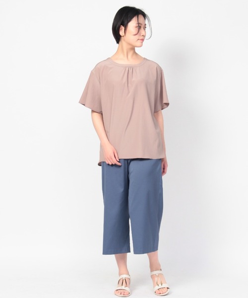 fleur by mint breeze（フルールバイミントブリーズ）の「【M~5L】バックリボン　ブラウス（シャツ/ブラウス・レディース・ネイビー/ブラウン・5L/4L/LL/3L/L/M）」の6枚目の写真
