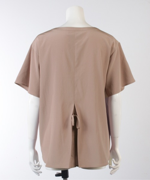 fleur by mint breeze（フルールバイミントブリーズ）の「【M~5L】バックリボン　ブラウス（シャツ/ブラウス・レディース・ネイビー/ブラウン・5L/4L/LL/3L/L/M）」の13枚目の写真