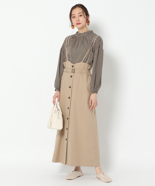 mysty woman（ミスティウーマン）の「アソート柄2WAYフェミニンブラウス 956382（シャツ/ブラウス・レディース・アイボリー/ブラック/ブラック系/ライトブラウン/オフホワイト/ホワイト/ブラウン系/ベージュ/ボルドー・FREE）」の12枚目の写真