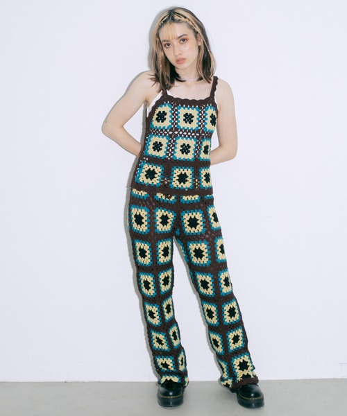 X-girl（エックスガール）の「CROCHET CAMISOLE（キャミソール・レディース・マルチ/ブラウン/ブラック・ONE SIZE）」の21枚目の写真