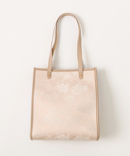 OLIVE des OLIVE（オリーブデオリーブ）の「【WEB限定】ジャガードトートバッグ（トートバッグ・レディース・ライトグレー/ベージュ/ピンク/オフホワイト・FREE）」の9枚目の写真