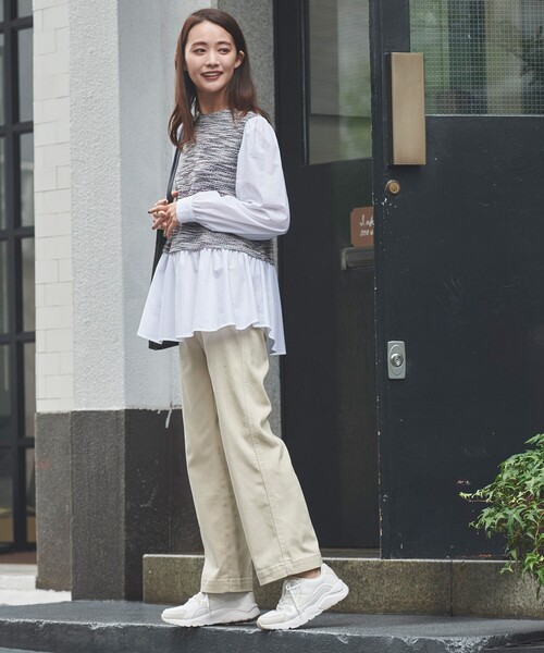 grove(グローブ)の「◆【人間工学】オトナ女子スニーカー(スニーカー・レディース・ブラック/アイボリー/ライトベージュ・35/45/25/55)」の8枚目の写真