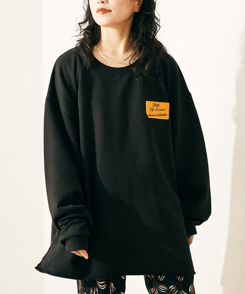 JOURNAL STANDARD relume（ジャーナルスタンダード　レリューム）の「CALIFORNIA スリット オーバーサイズスウェット（スウェット・メンズ・ブラック/ベージュ/ネイビー/イエロー/グリーン・M/L）」の7枚目の写真