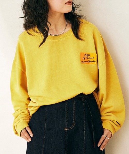 JOURNAL STANDARD relume（ジャーナルスタンダード　レリューム）の「CALIFORNIA スリット オーバーサイズスウェット（スウェット・メンズ・ブラック/ベージュ/ネイビー/イエロー/グリーン・M/L）」の10枚目の写真