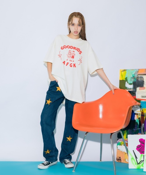 ROOPTOKYO（ループトウキョウ）の「A FEW GOOD KIDS/アフューグッドキッズ GOOD COUPLE TEE レトロロゴ グラフィック Tシャツ（Tシャツ/カットソー・メンズ・ホワイト/ベージュ・M/L/XL）」の13枚目の写真
