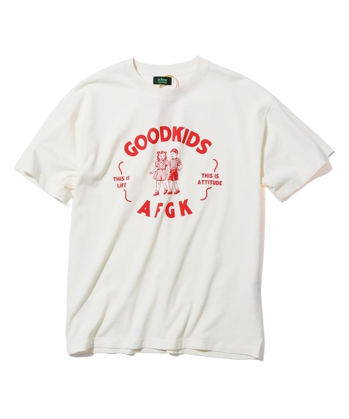 ROOPTOKYO（ループトウキョウ）の「A FEW GOOD KIDS/アフューグッドキッズ GOOD COUPLE TEE レトロロゴ グラフィック Tシャツ（Tシャツ/カットソー・メンズ・ホワイト/ベージュ・M/L/XL）」の19枚目の写真