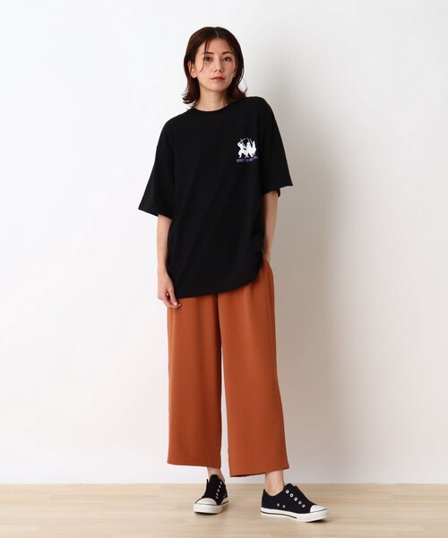 SHOO・LA・RUE（シューラルー）の「◆とろみワイドイージーパンツ（その他パンツ・レディース・サンドベージュ/オレンジ/ダークネイビー・02/03/04）」の11枚目の写真