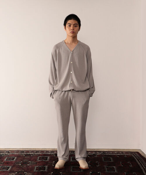 VAPORIZE(ヴェイパライズ)の「VAPORIZE / Easy Knit 2WAY Cardigan(カーディガン/ボレロ・メンズ・ヘザーグレー/ネイビー・MEDIUM/SMALL/LARGE)」の3枚目の写真