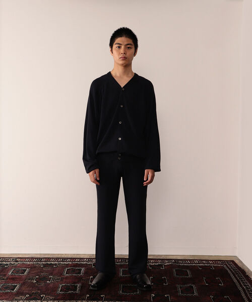 VAPORIZE(ヴェイパライズ)の「VAPORIZE / Easy Knit 2WAY Cardigan(カーディガン/ボレロ・メンズ・ヘザーグレー/ネイビー・MEDIUM/SMALL/LARGE)」の6枚目の写真