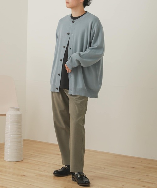 SENSE OF PLACE by URBAN RESEARCH（センスオブプレイスバイアーバンリサーチ）の「『セットアップ対応』チェックダブルタックテーパードスラックス（スラックス・メンズ・ベージュ系その他/ベージュ・LARGE/MEDIUM）」の5枚目の写真