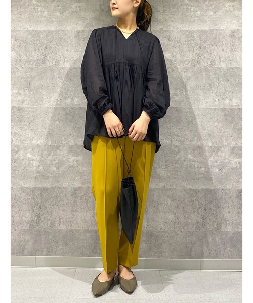 RIVE DROITE(リヴドロワ)の「【beej(ビージ)】ピンタックチュニック(シャツ/ブラウス・レディース・チャコールグレー/ピンク・FREE)」の19枚目の写真