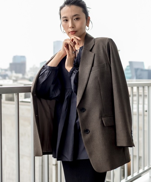 RIVE DROITE(リヴドロワ)の「【beej(ビージ)】ピンタックチュニック(シャツ/ブラウス・レディース・チャコールグレー/ピンク・FREE)」の16枚目の写真