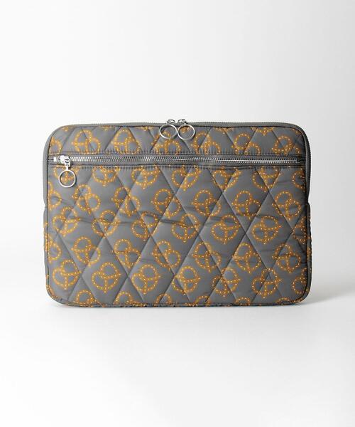 THE STATION STORE(ザ ステーション ストア)の「<Joli Joli(ジョリジョリ)>プリント ブリーフケース 13インチ/PCケース(PC・タブレットケース・レディース・ダークグレー/ホワイト・FREE)」の1枚目の写真